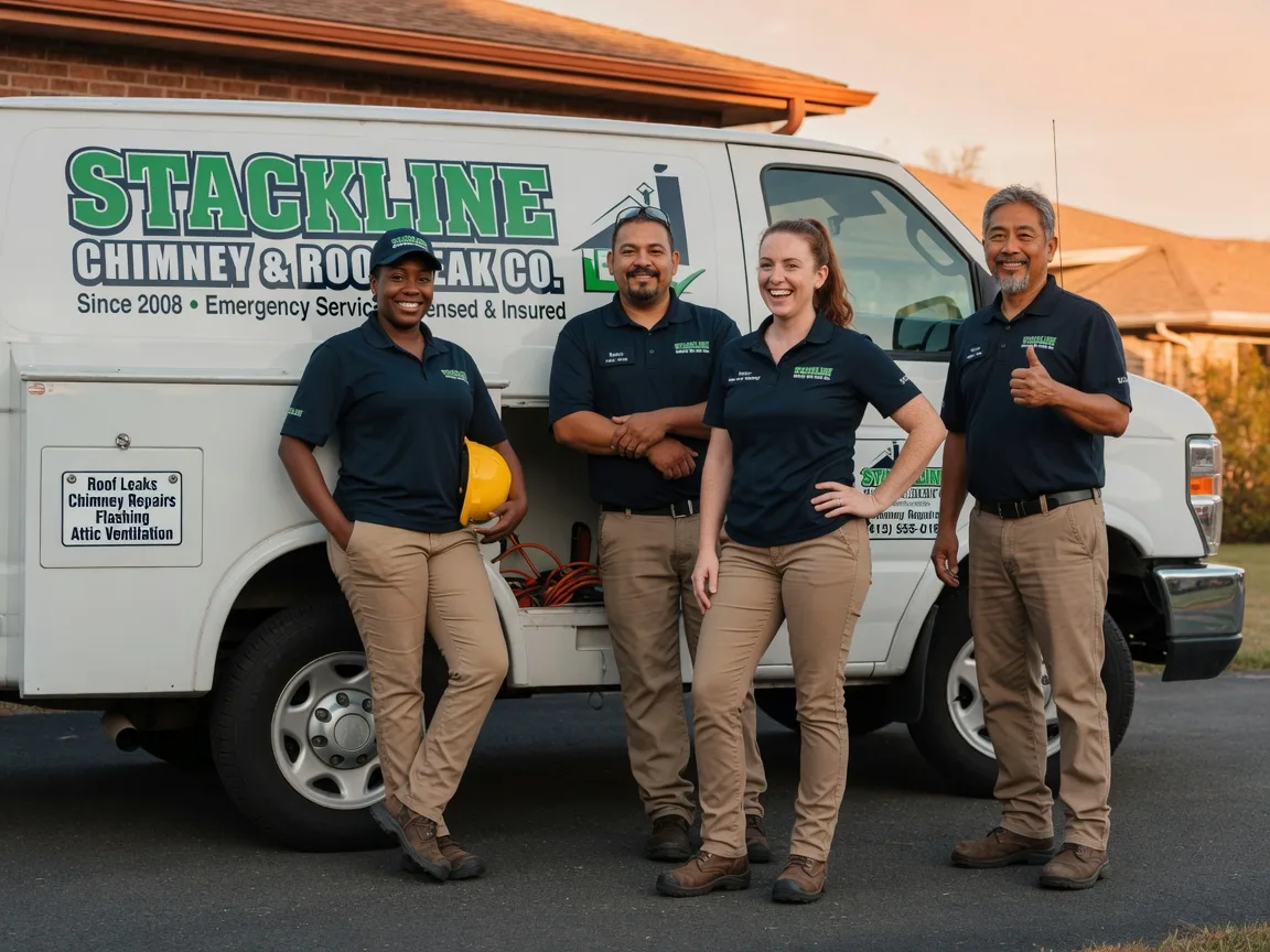 Chimney flashing repair company in West Point, CA